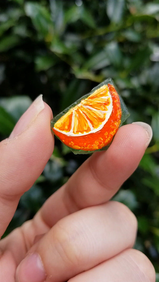 Seaglass Orange Wedge