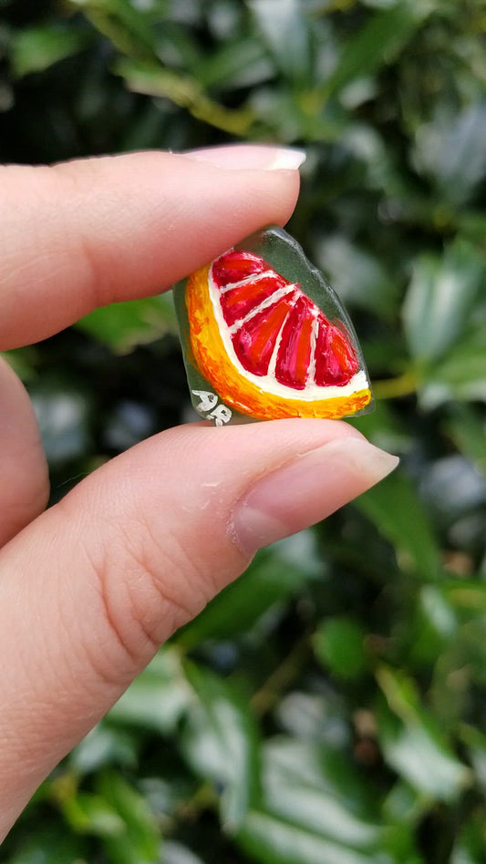 Seaglass Grapefruit Wedge 2