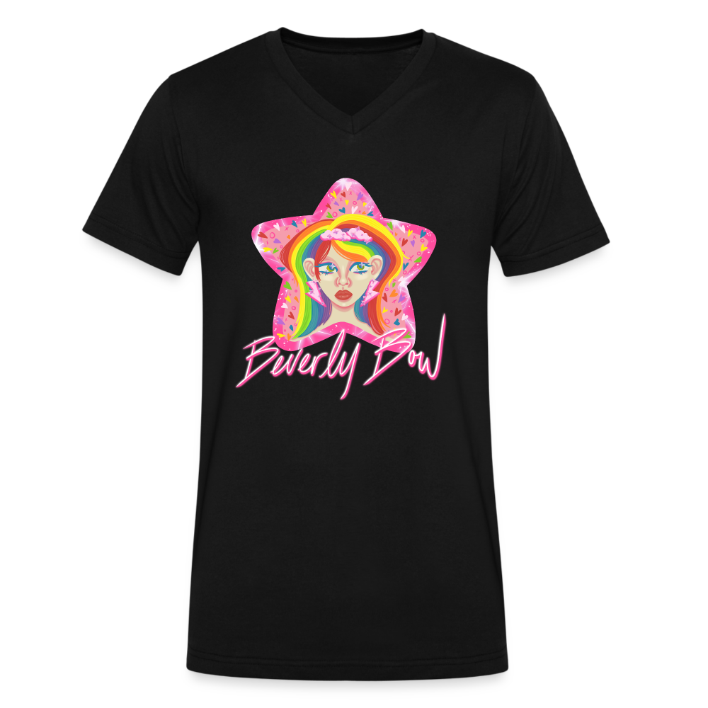 Fancy Beverly Bow Tee by Slime Quest Art - black