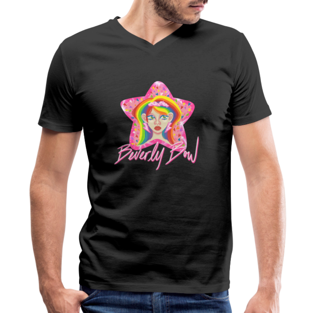 Fancy Beverly Bow Tee by Slime Quest Art - black