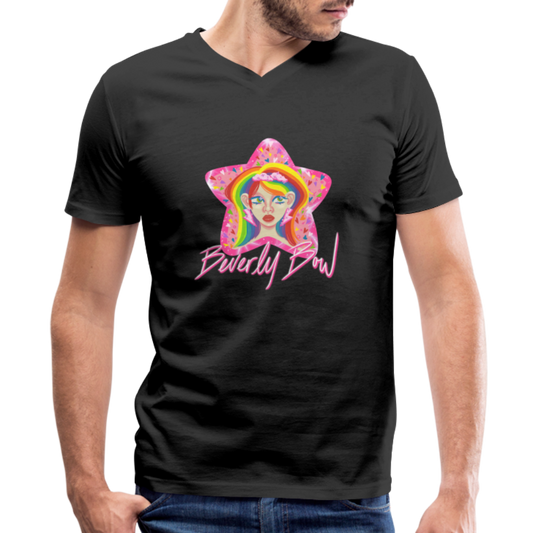 Fancy Beverly Bow Tee by Slime Quest Art - black