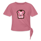 Beary and Cream Women's Knotted T-Shirt - mauve